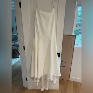 Jenny Yoo Oda Crepe Fit & Flare Bridal Skirt